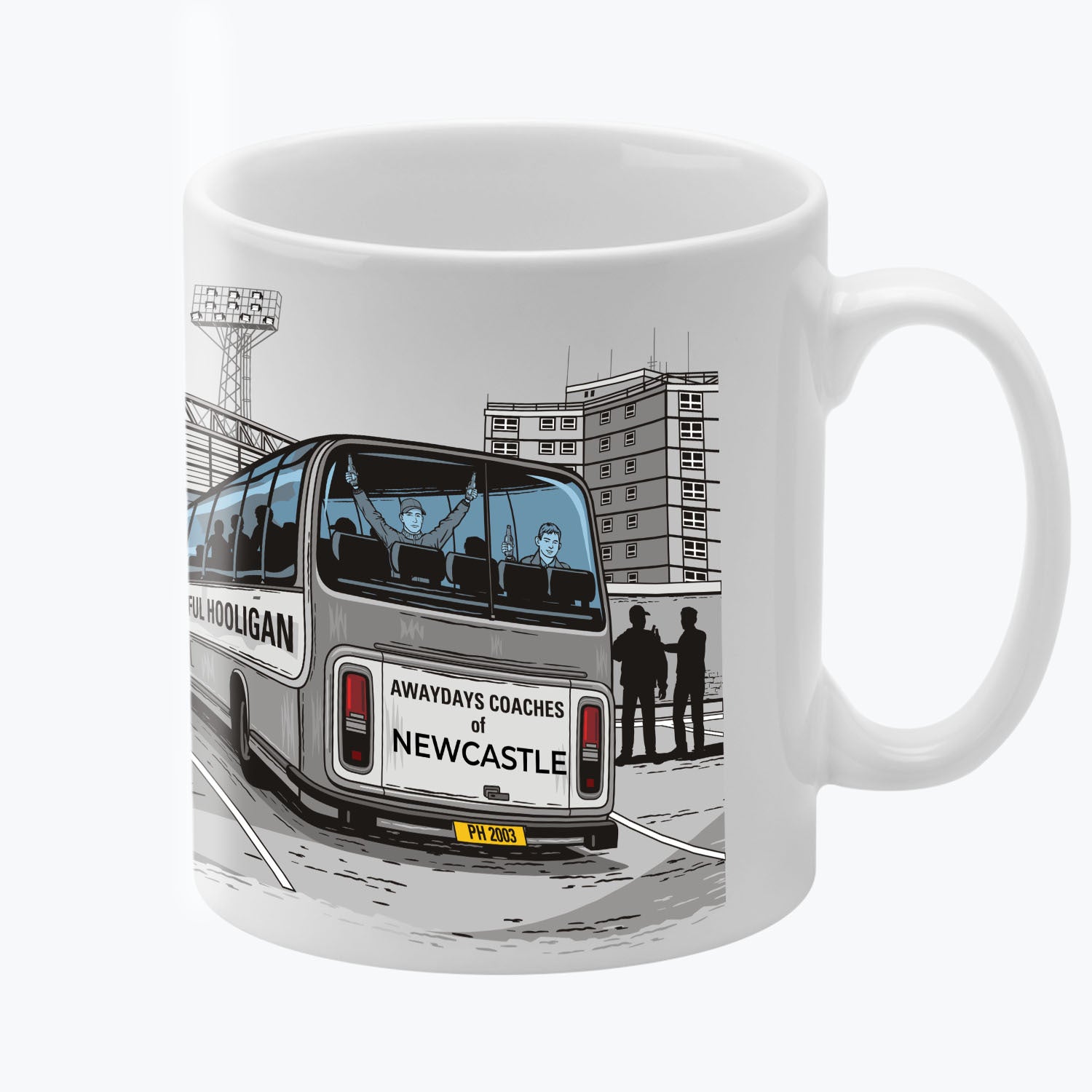 Howay The Lads Awaydays Mug White