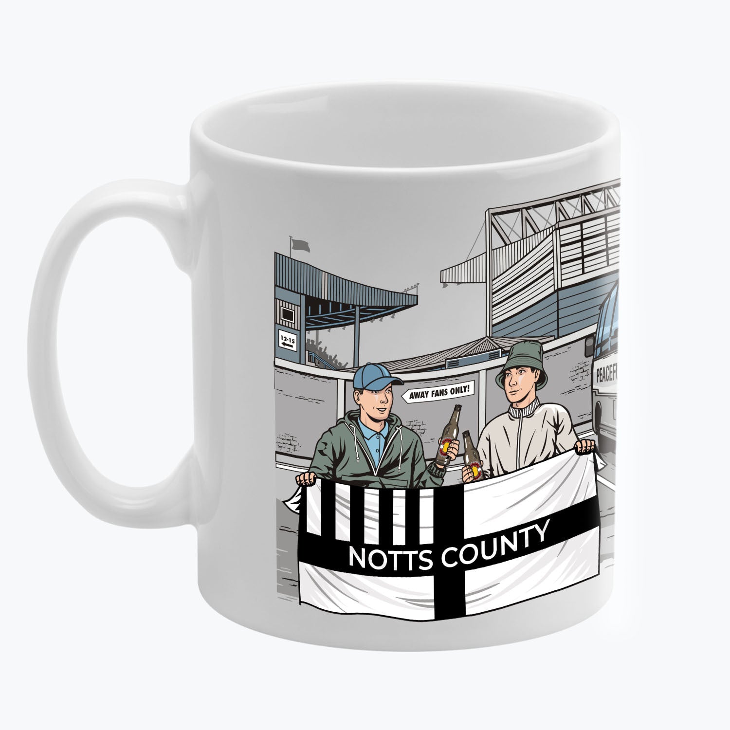 Notts County Awaydays Mug White