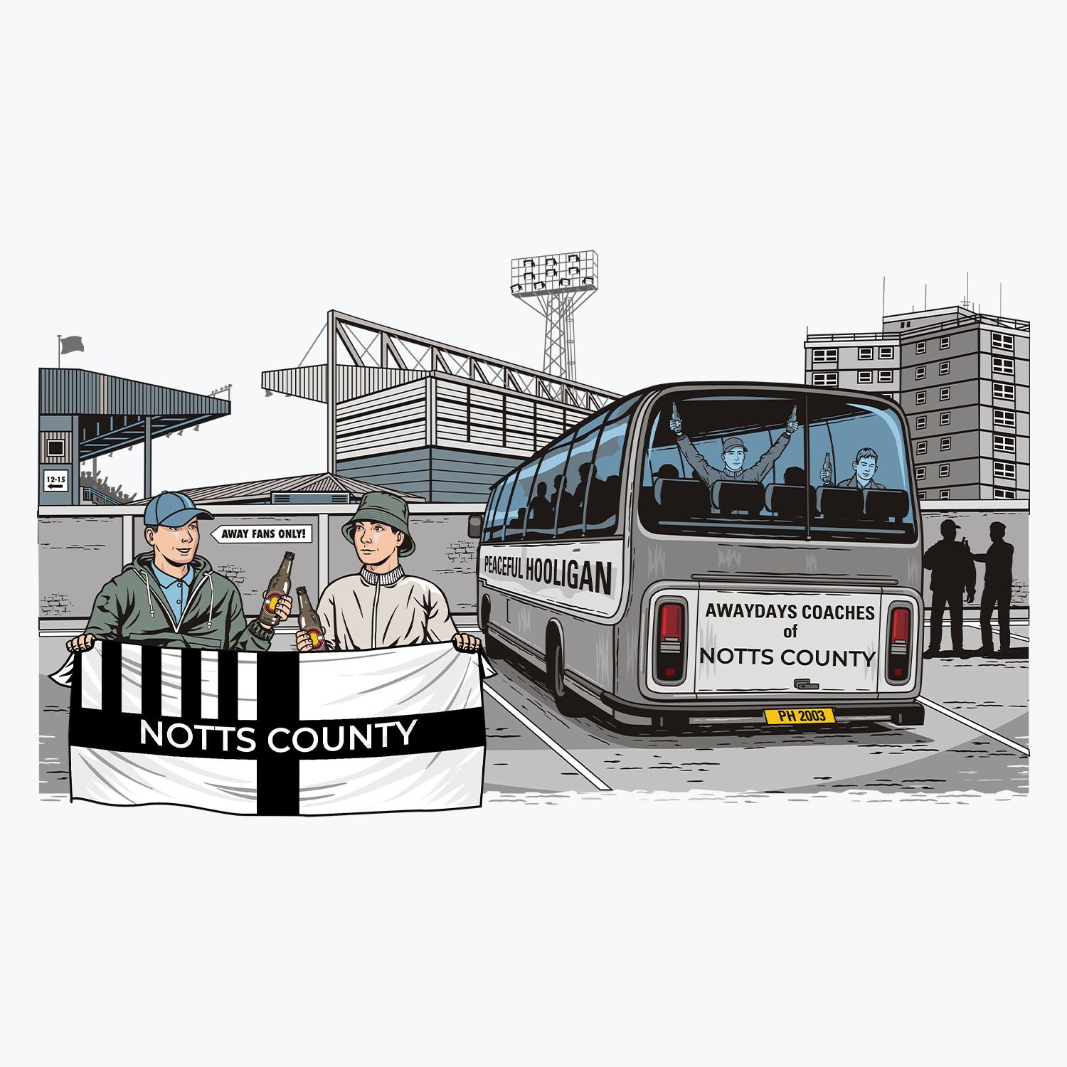 Notts County Awaydays Mug White