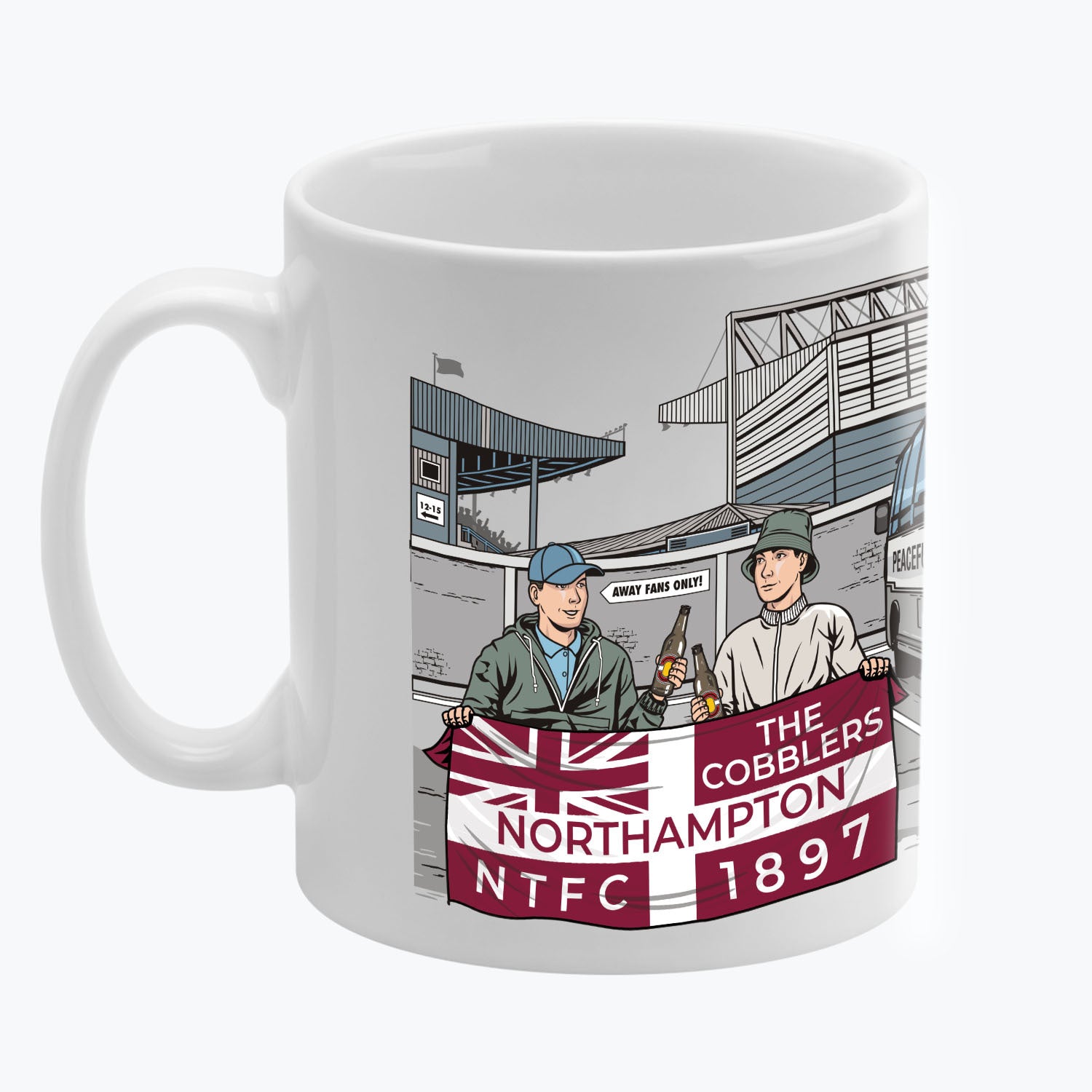 Northampton Awaydays Mug White