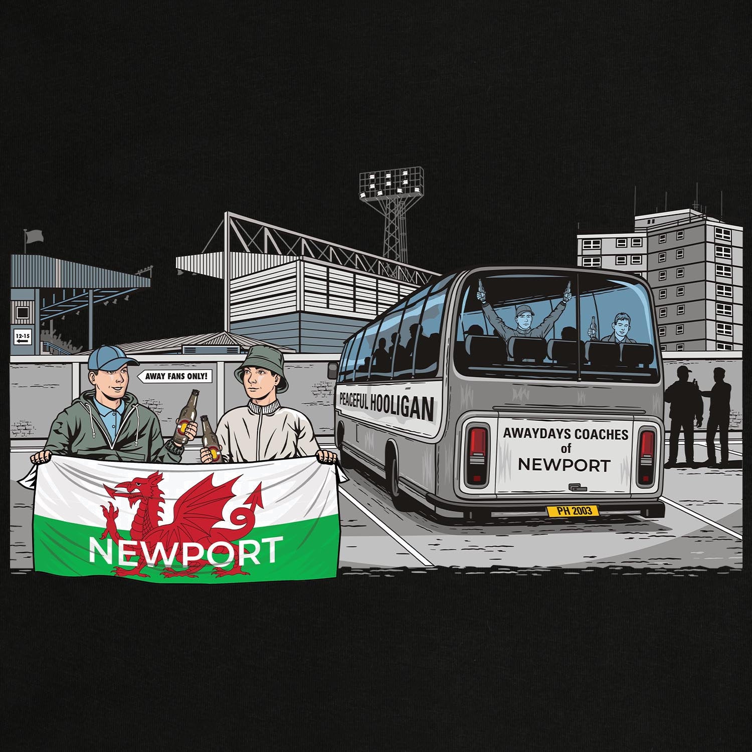 PODAWAYDAYSNWPRTCOUNTATHLOTHHODBLKBUND_Black_Newport_Awaydays_2