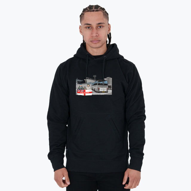The Hoops Awaydays Hoodie Black