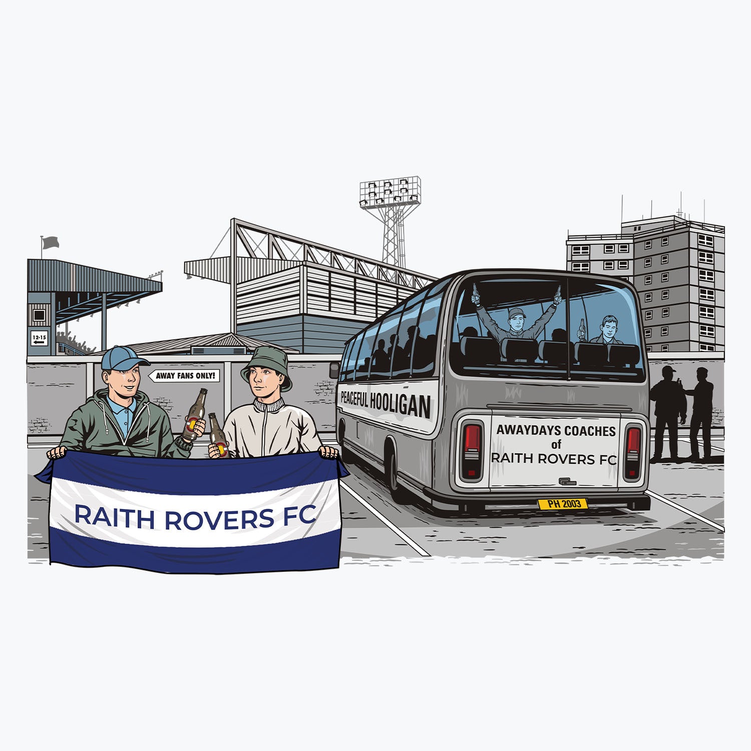 Raith Rovers FC Awaydays Mug White