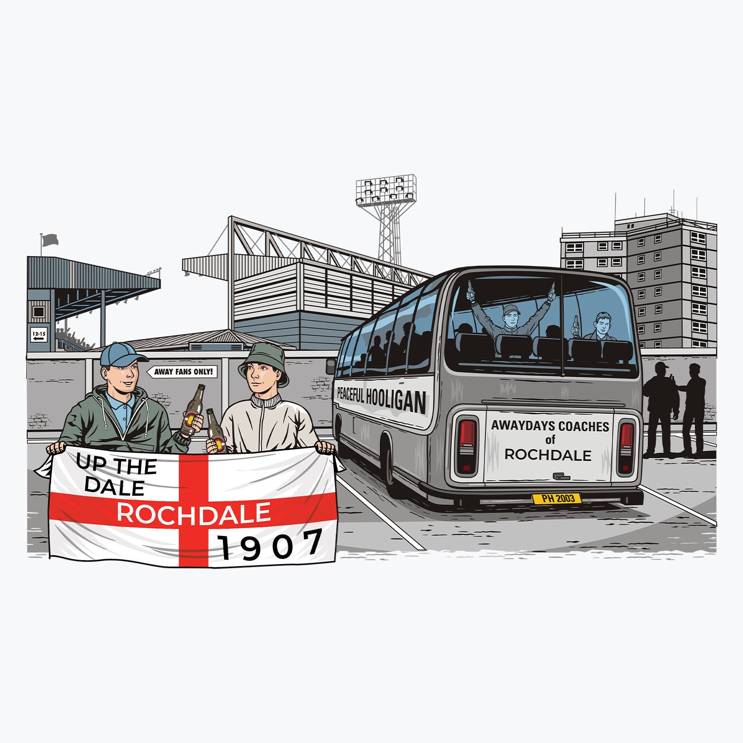 Rochdale Awaydays Mug White