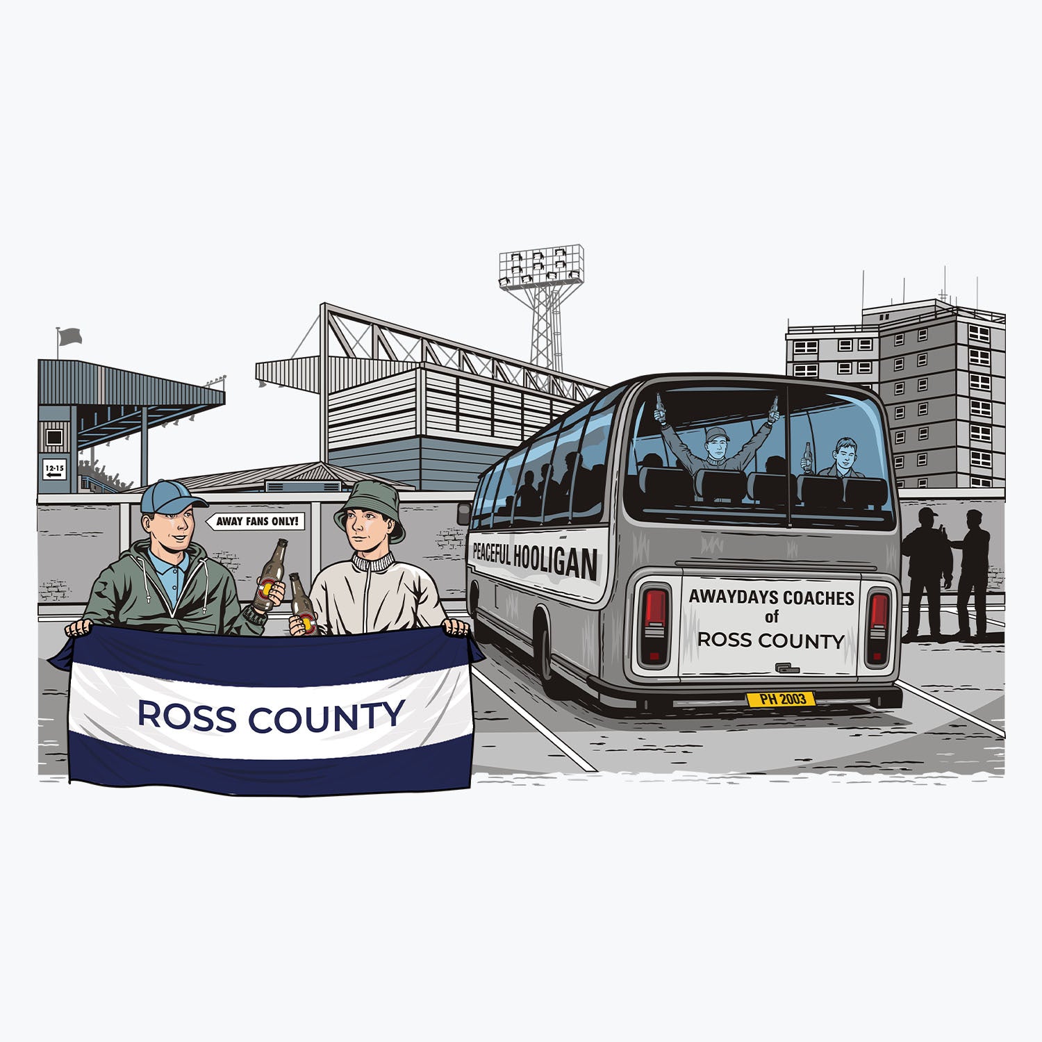 Ross County Awaydays Mug White