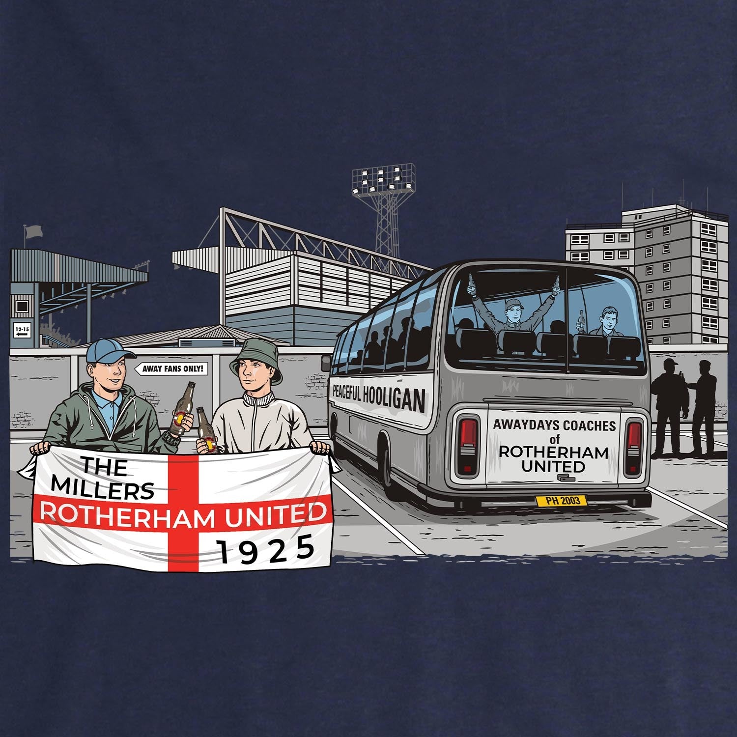PODAWAYDAYSROTHRHMUNIATHLSWTNVYBUND_Navy_Rotherham_United_Awaydays_2