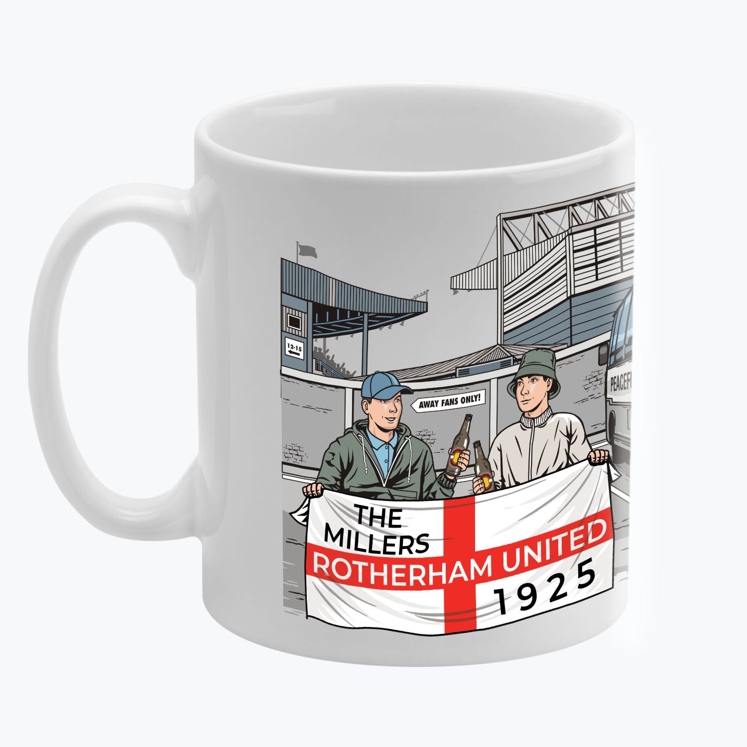 Rotherham United Awaydays Mug White