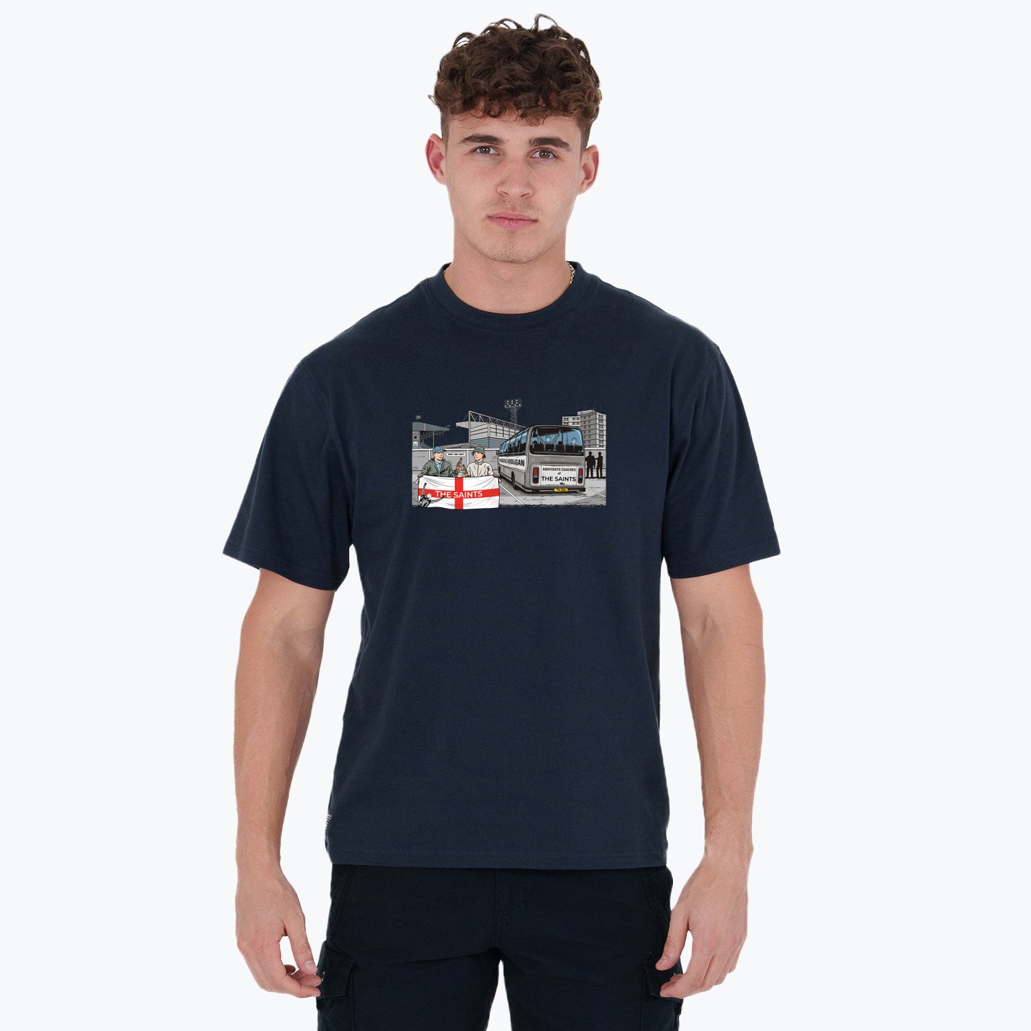 The Saints Awaydays T-Shirt Navy - Peaceful Hooligan 