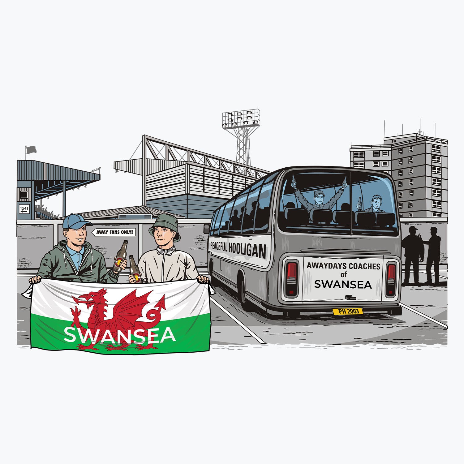 Swansea Awaydays Mug White