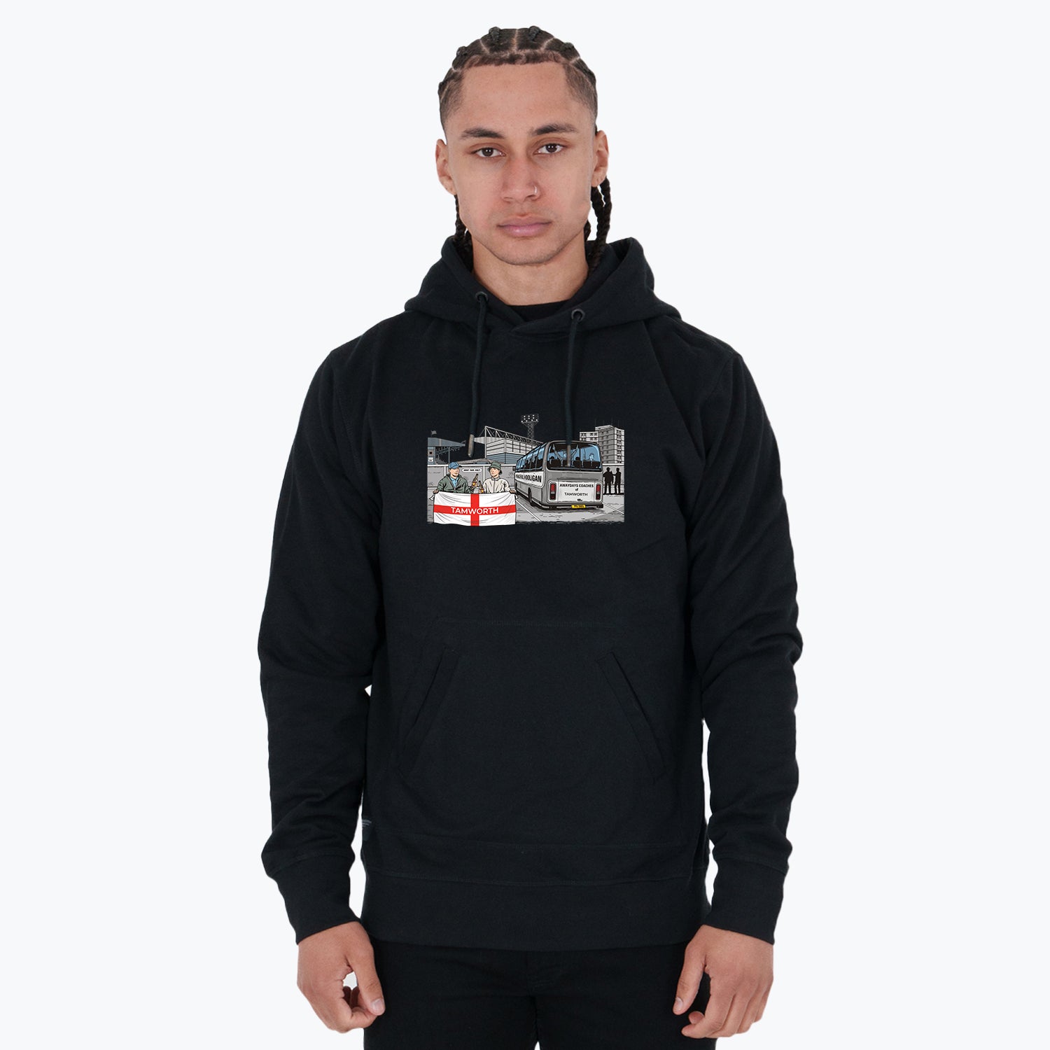 Tamworth Awaydays Hoodie Black - Peaceful Hooligan 