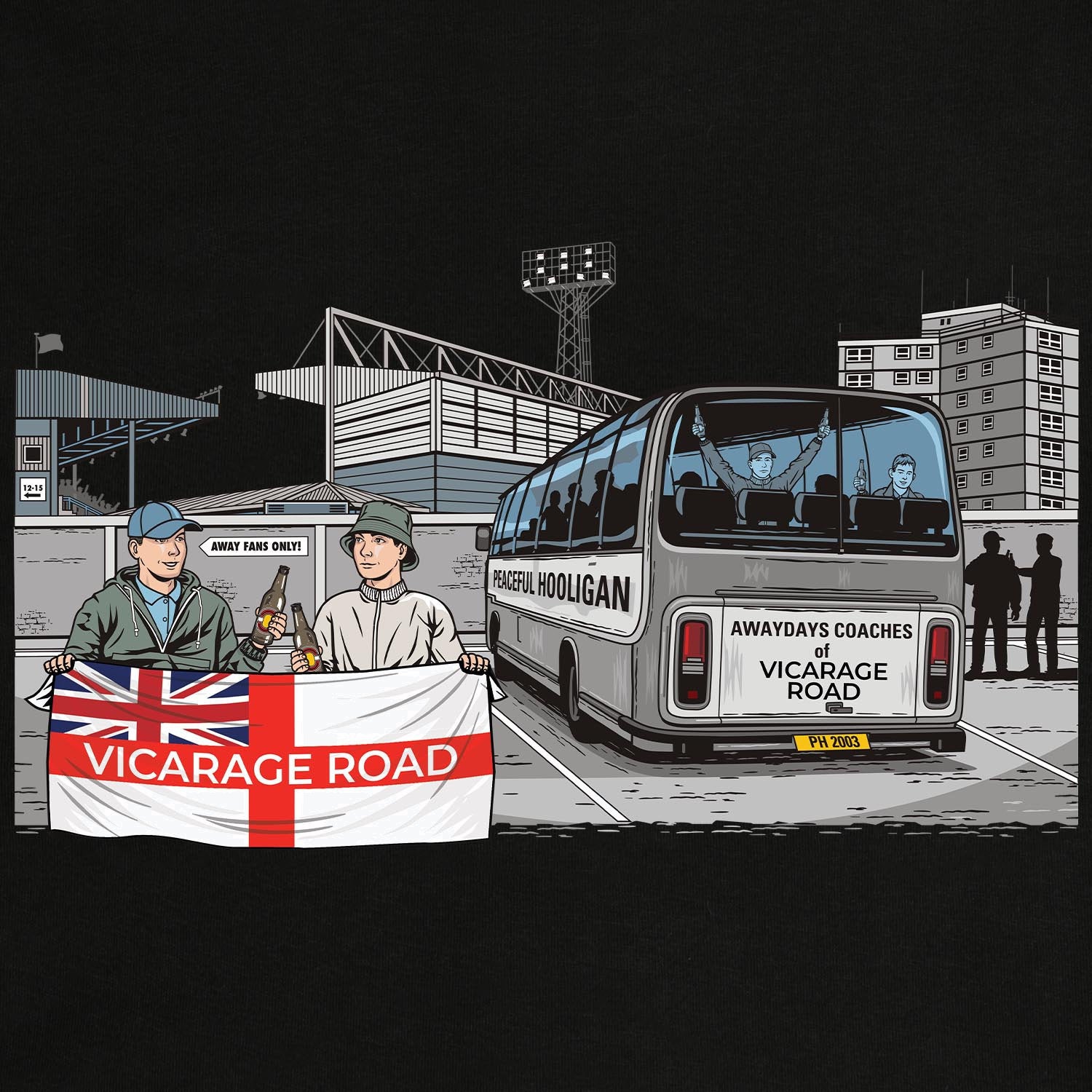 PODAWAYDAYSWATFRDATHLOTHHODBLKBUND_Black_Vicarage_Road_Awaydays_2