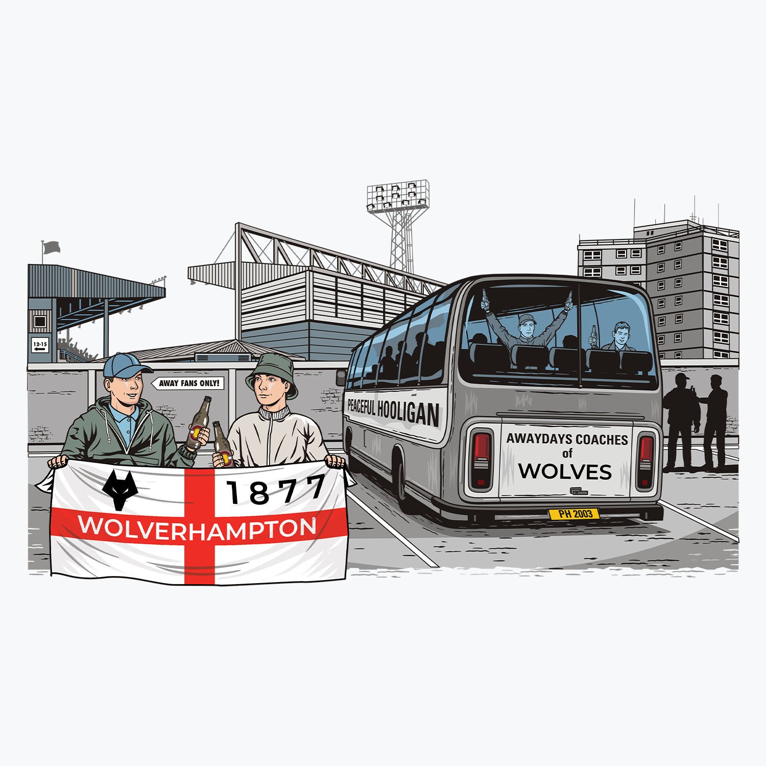 Wolverhampton Awaydays Mug White