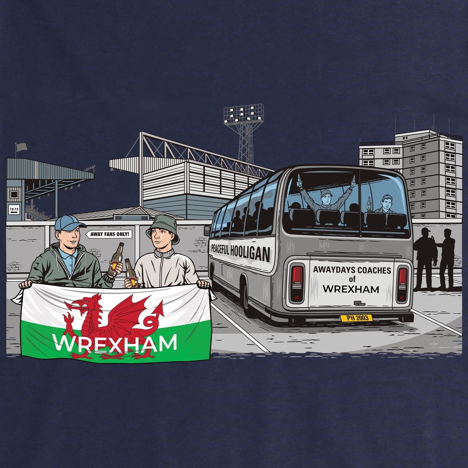PODAWAYDAYSWREXHAMATHLSWTNVYBUND_Navy_Wrexham_Awaydays_2
