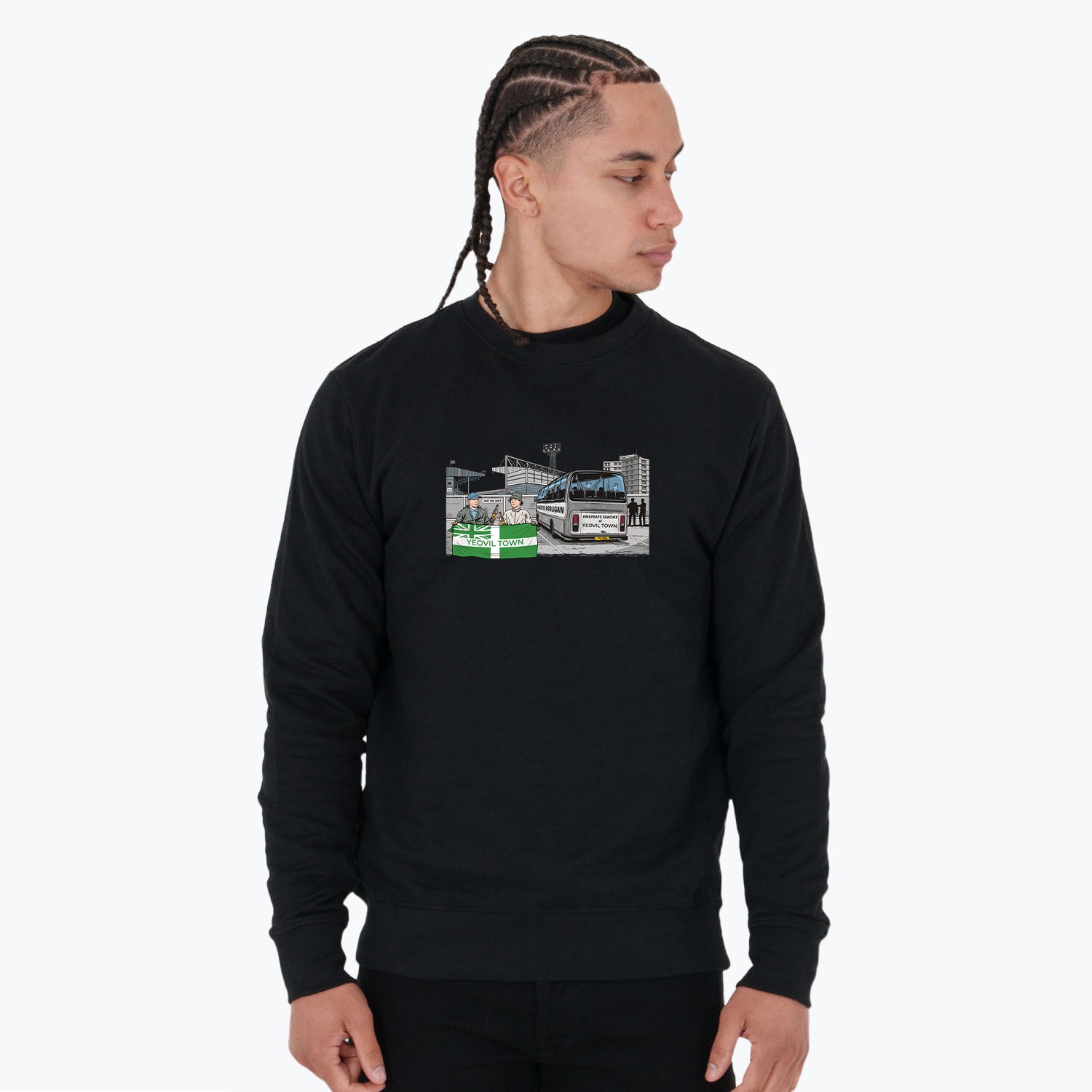 Yeovil Town Awaydays Sweatshirt Black - Peaceful Hooligan 
