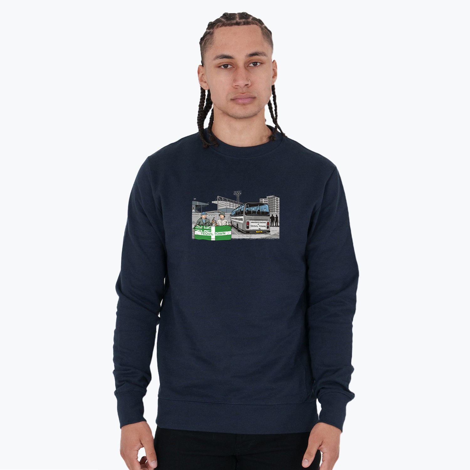 Yeovil Town Awaydays Sweatshirt Navy - Peaceful Hooligan 