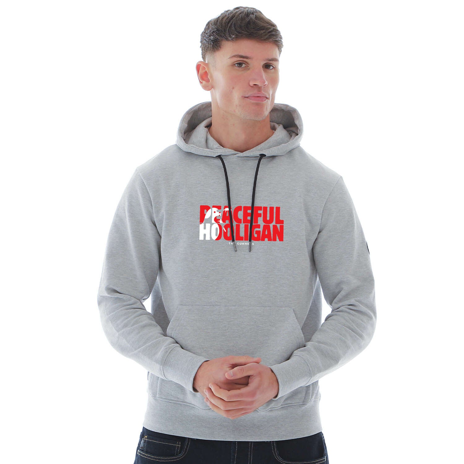 Gooners Barb Hoodie Marl Grey