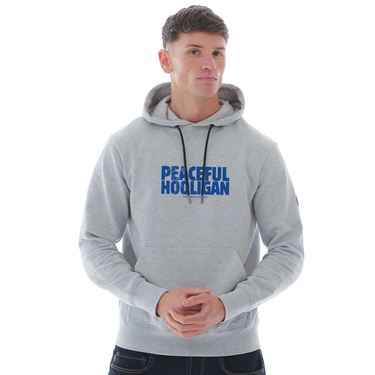 The Blues Barb Hoodie Marl Grey