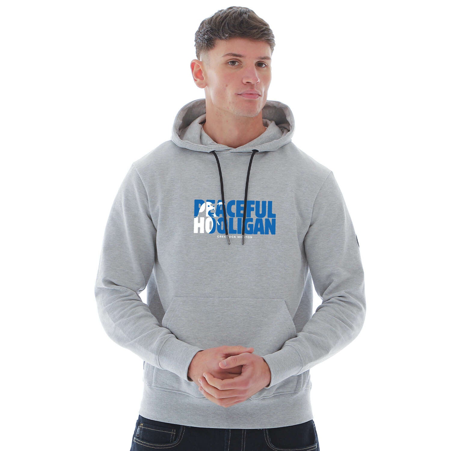 Greenock Morton Barb Hoodie Marl Grey