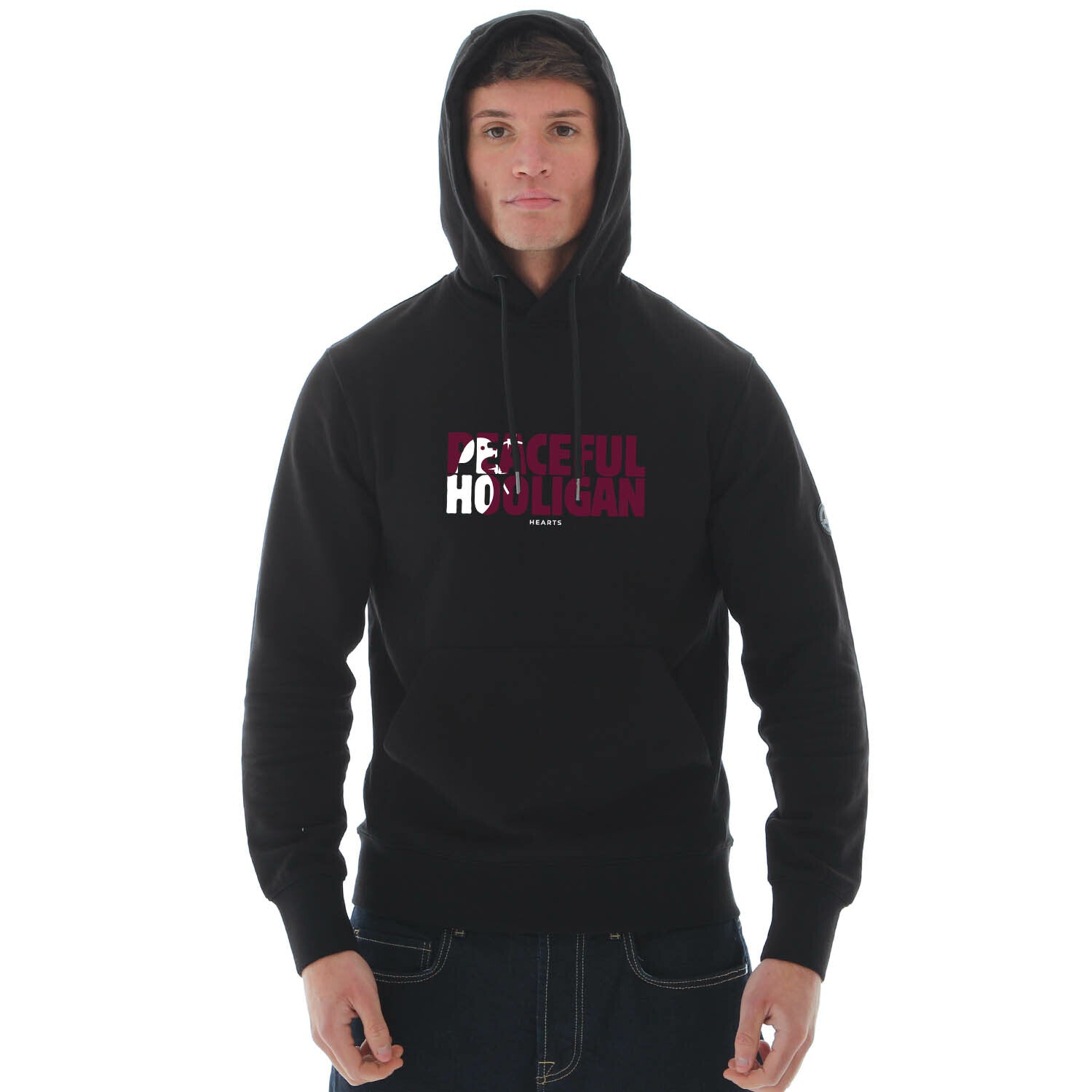 Hearts Barb Hoodie Black