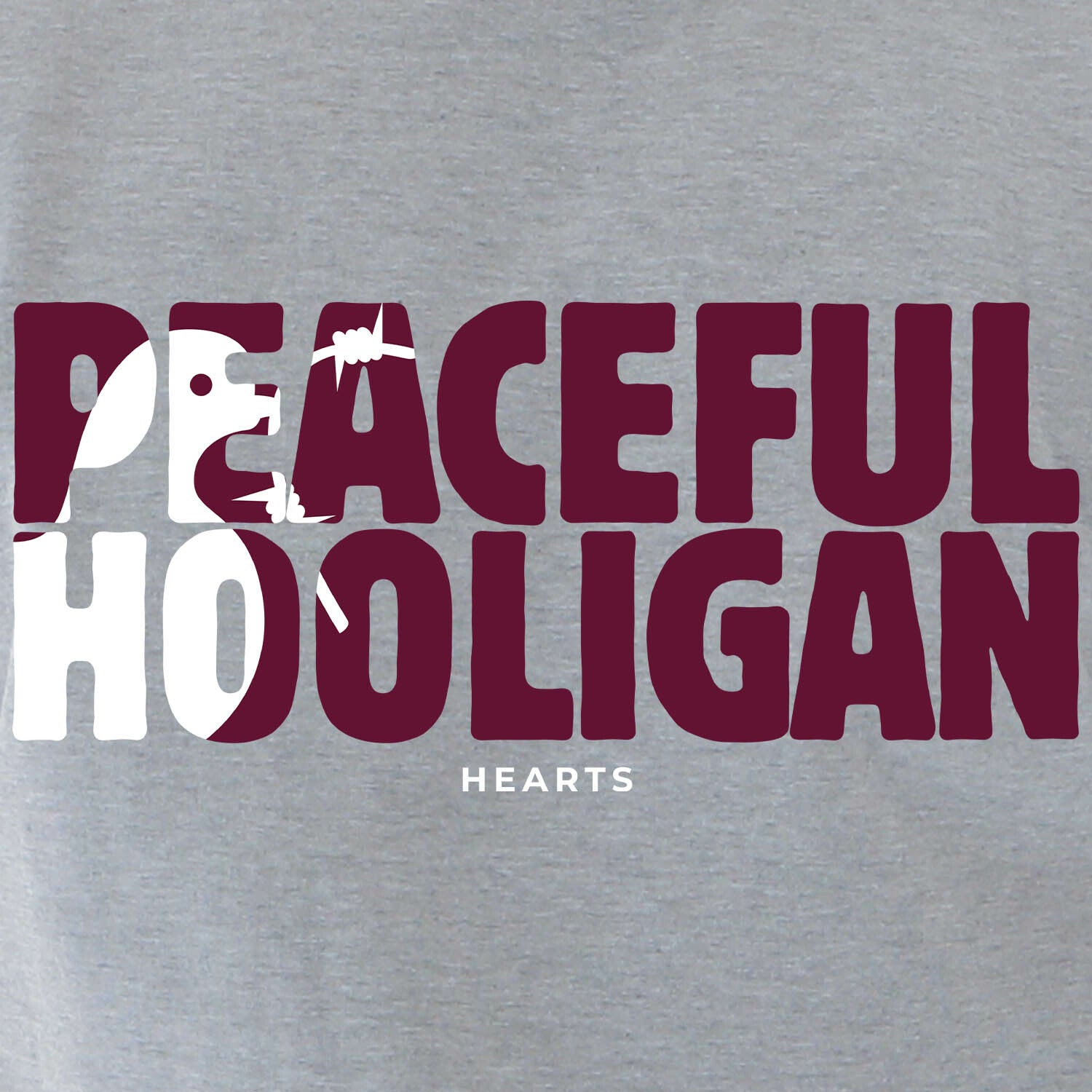 Hearts Barb Sweatshirt Marl Grey