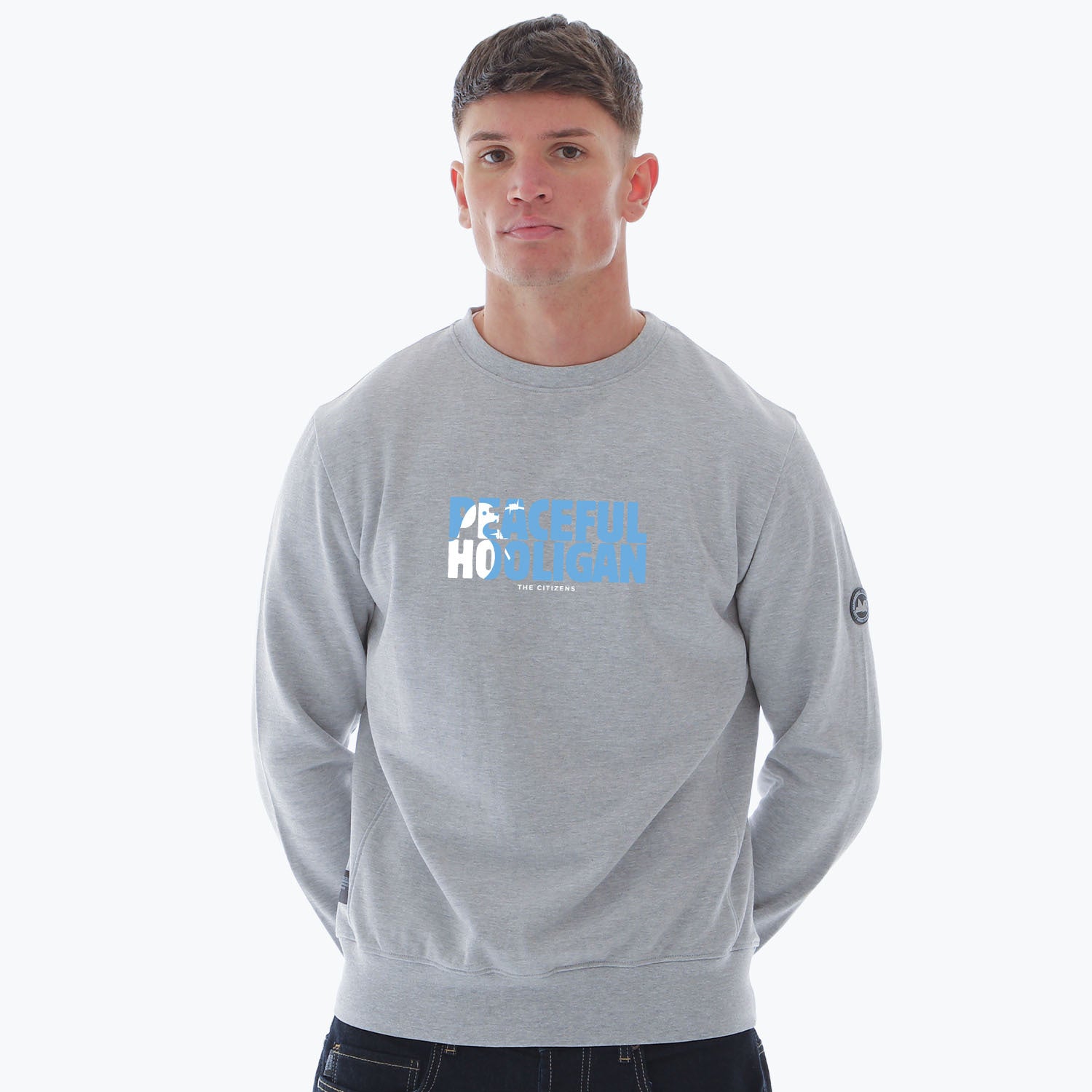 Manchester City Barb Sweatshirt Marl Grey