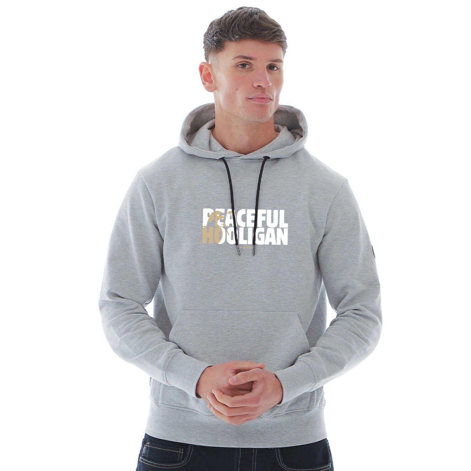 Milton Keynes Dons Barb Hoodie Marl Grey