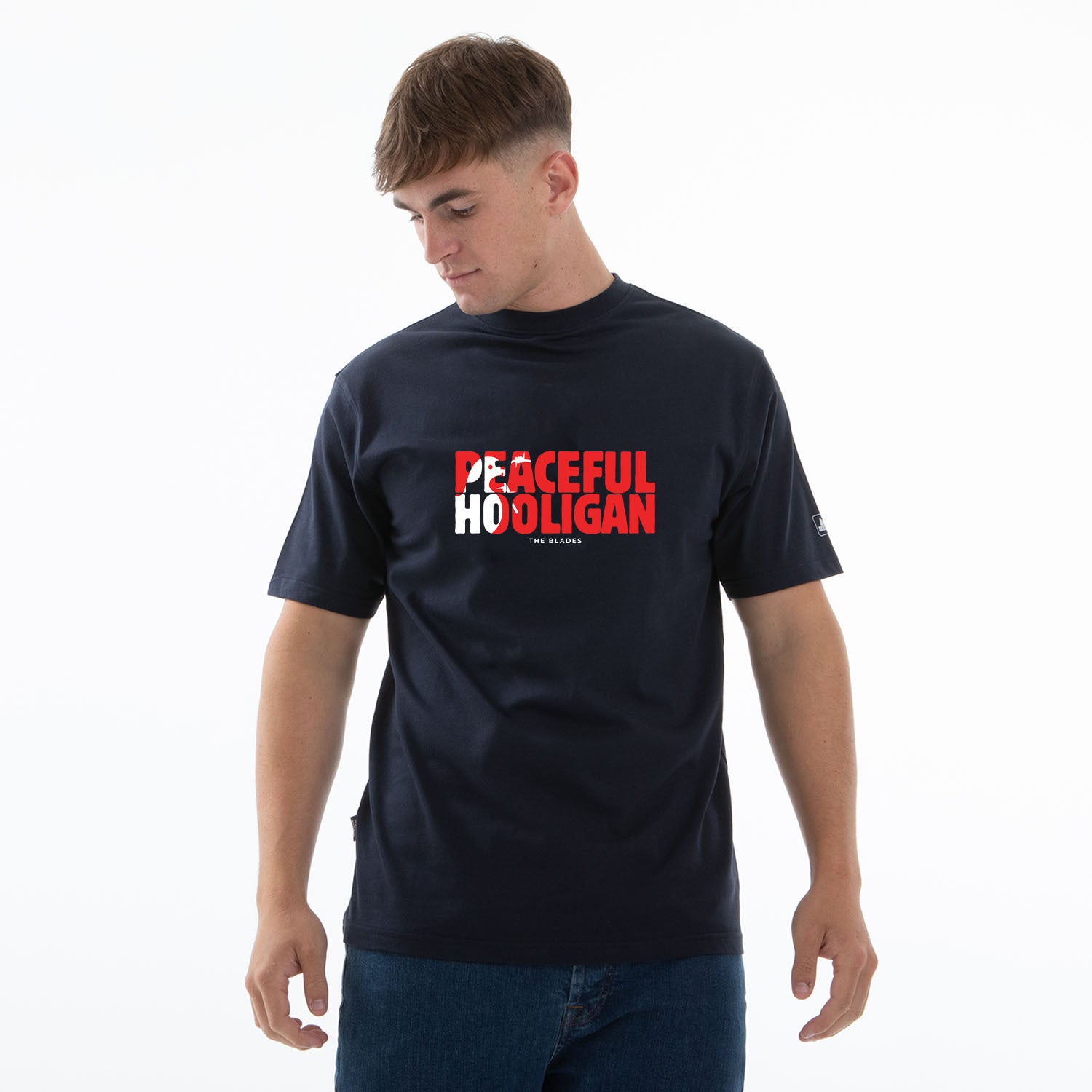 The Blades Barb T-Shirt Navy