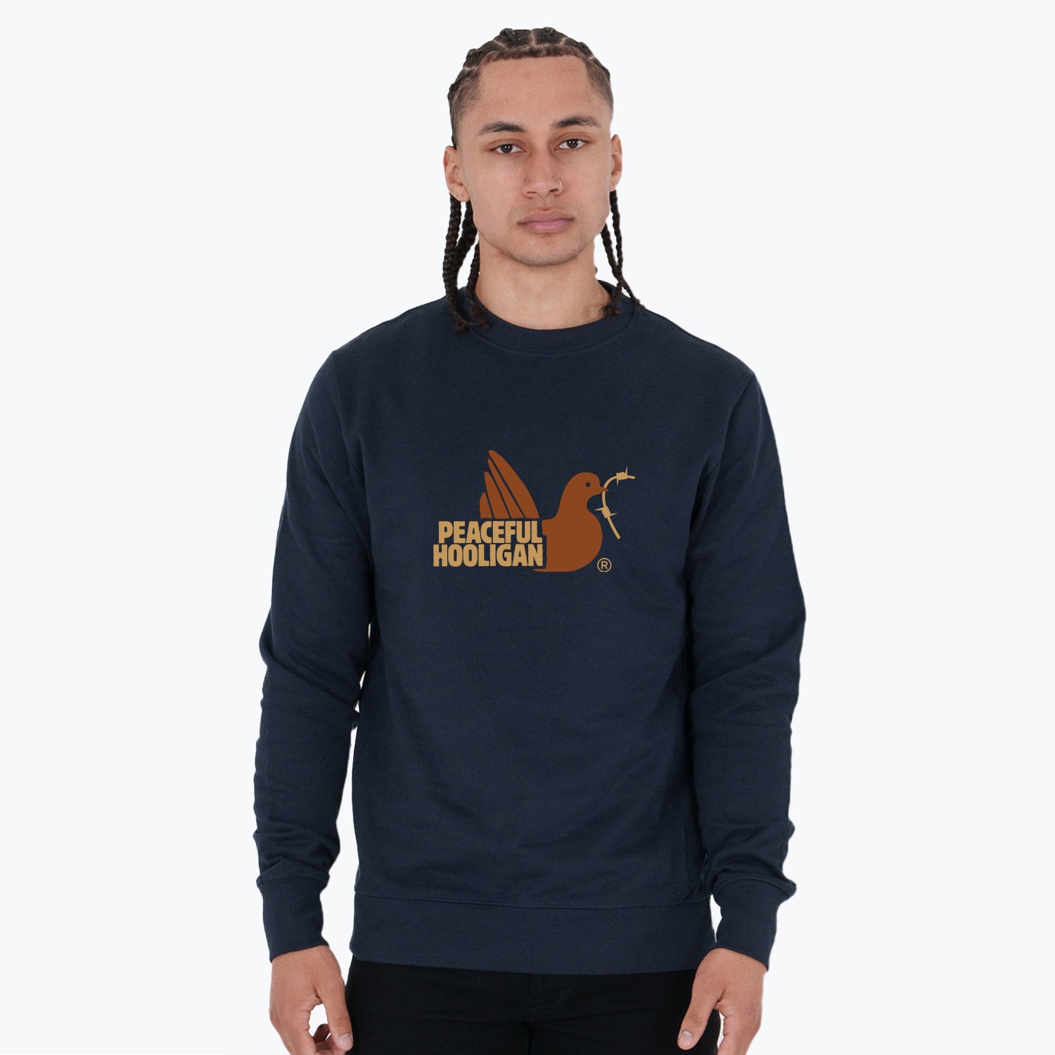 City Sweatshirt Amsterdam Navy - Peaceful Hooligan 