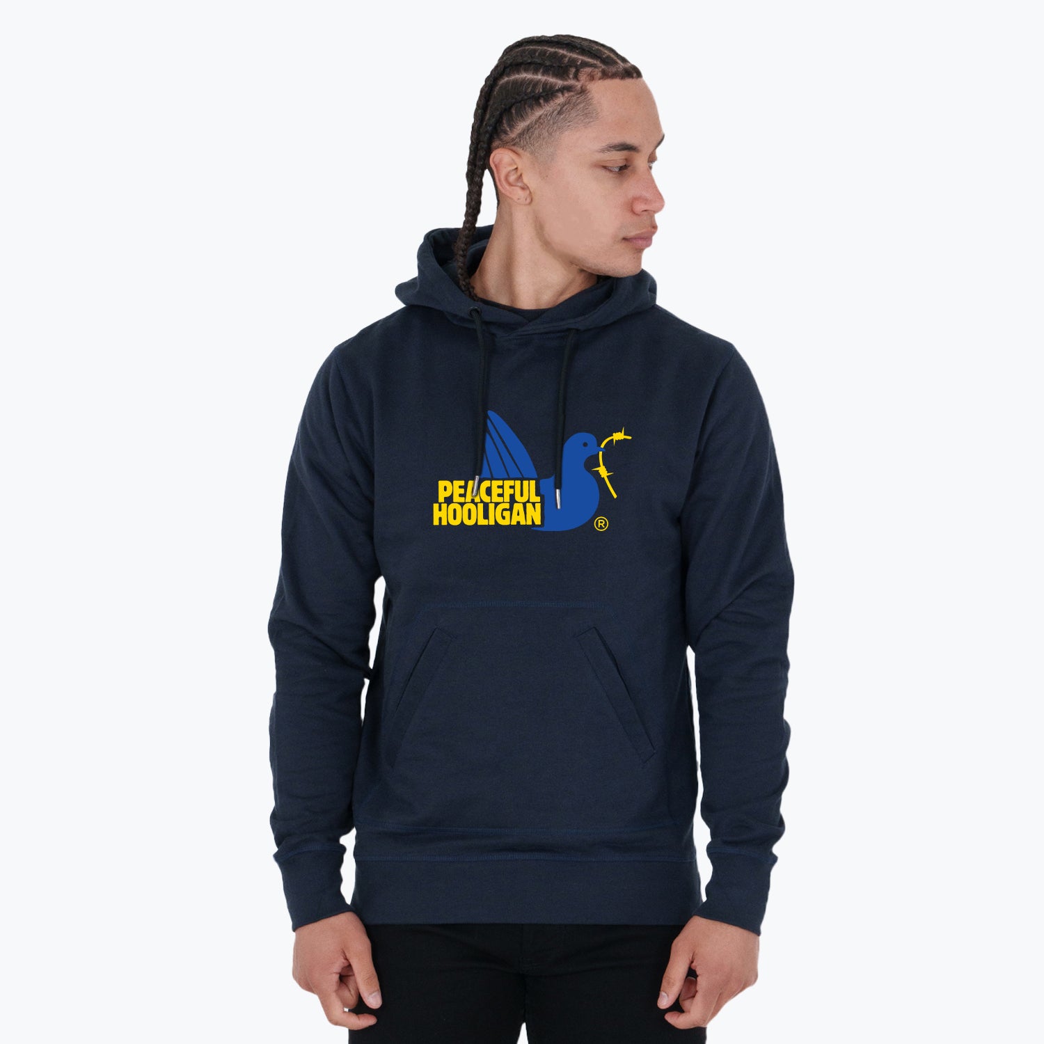 City Hoodie Belfast Navy - Peaceful Hooligan 