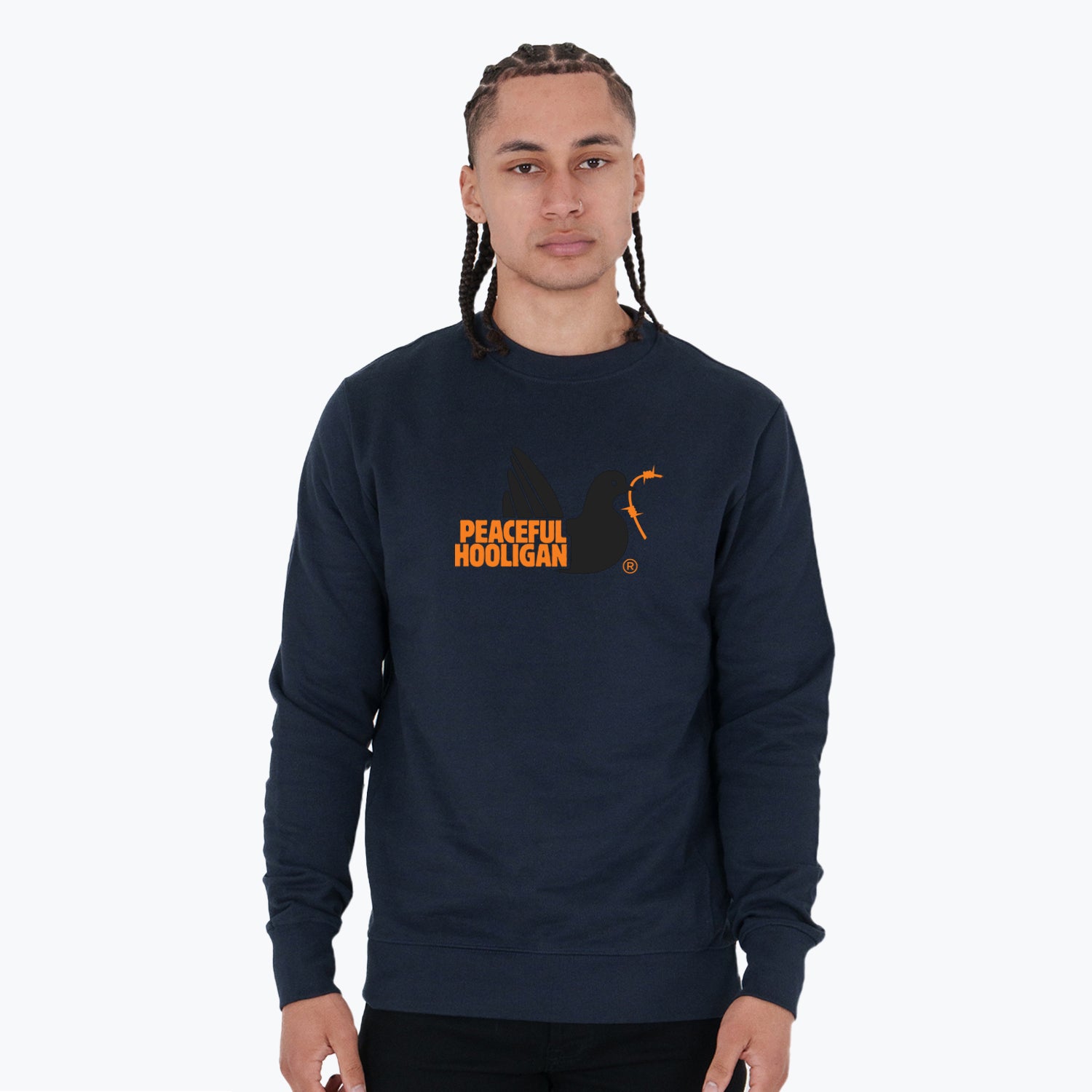 City Sweatshirt Brussels Navy - Peaceful Hooligan 