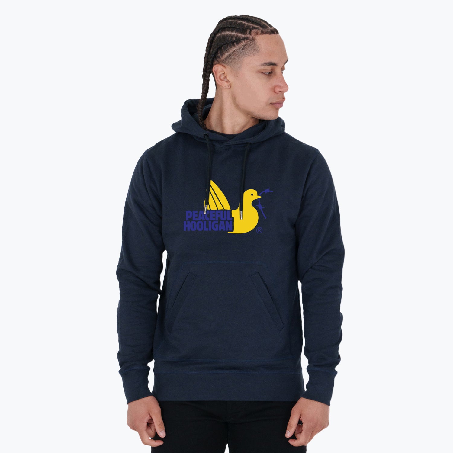 City Hoodie Malmo Navy - Peaceful Hooligan 