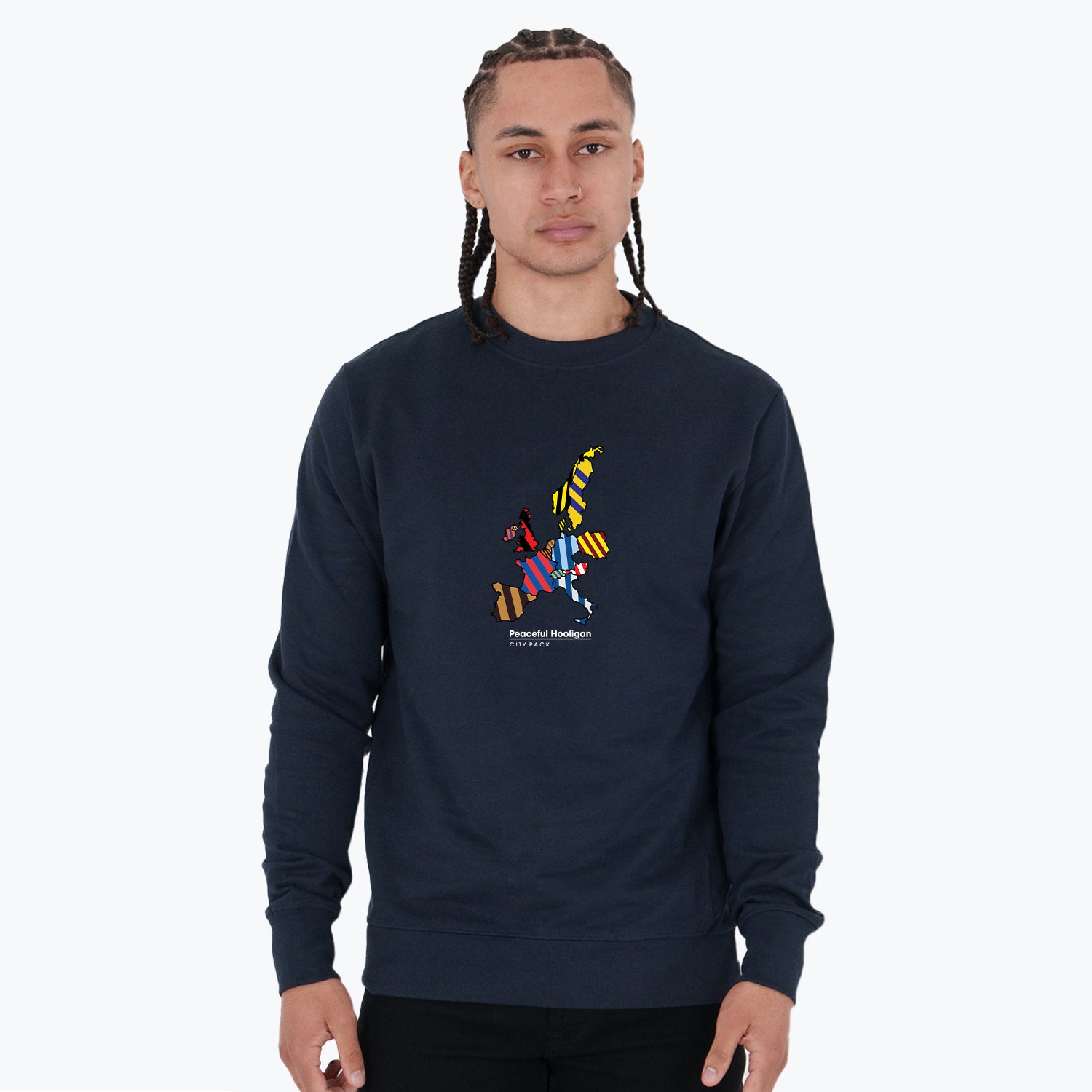 City Sweatshirt Tour Navy - Peaceful Hooligan 
