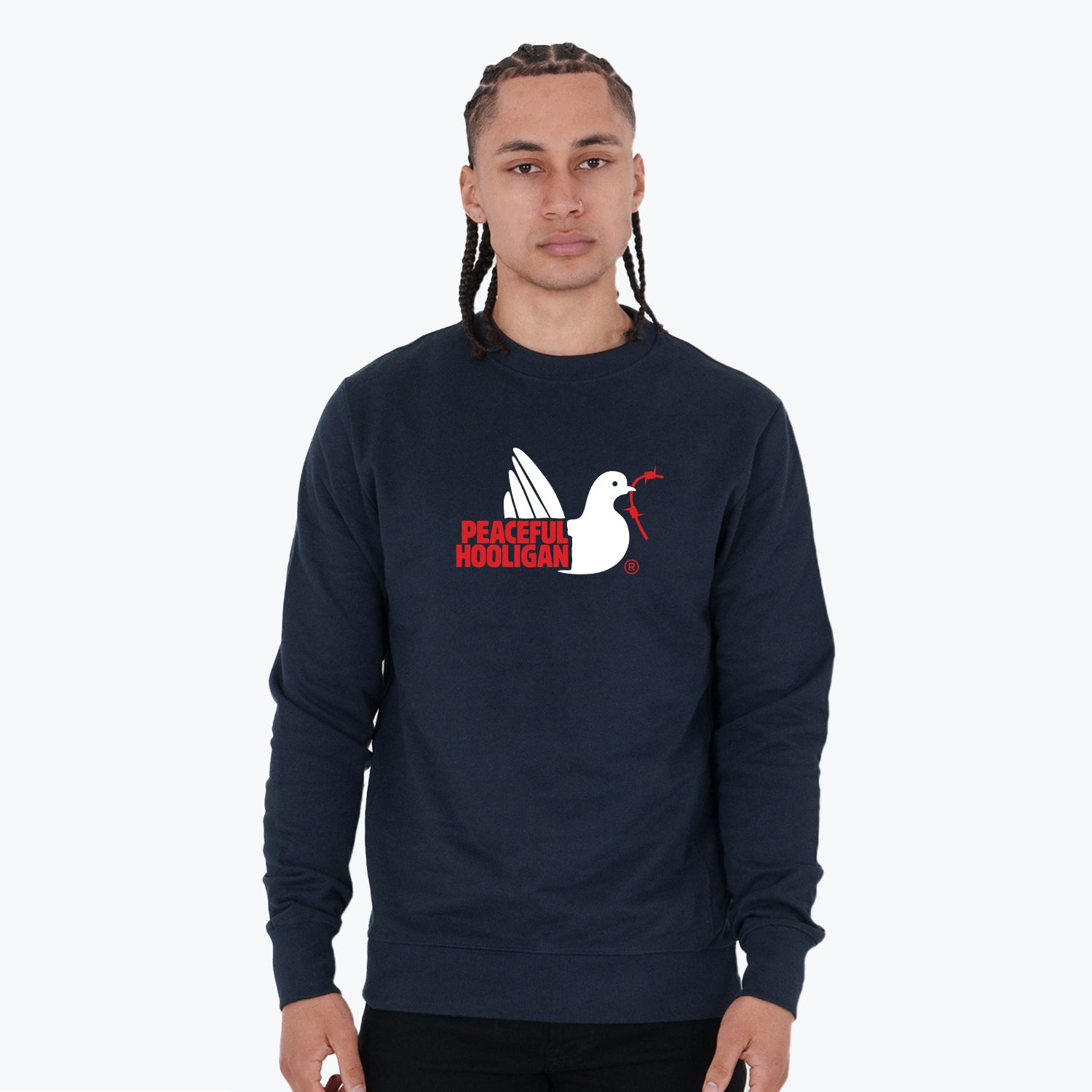 City Sweatshirt Vienna Navy - Peaceful Hooligan 