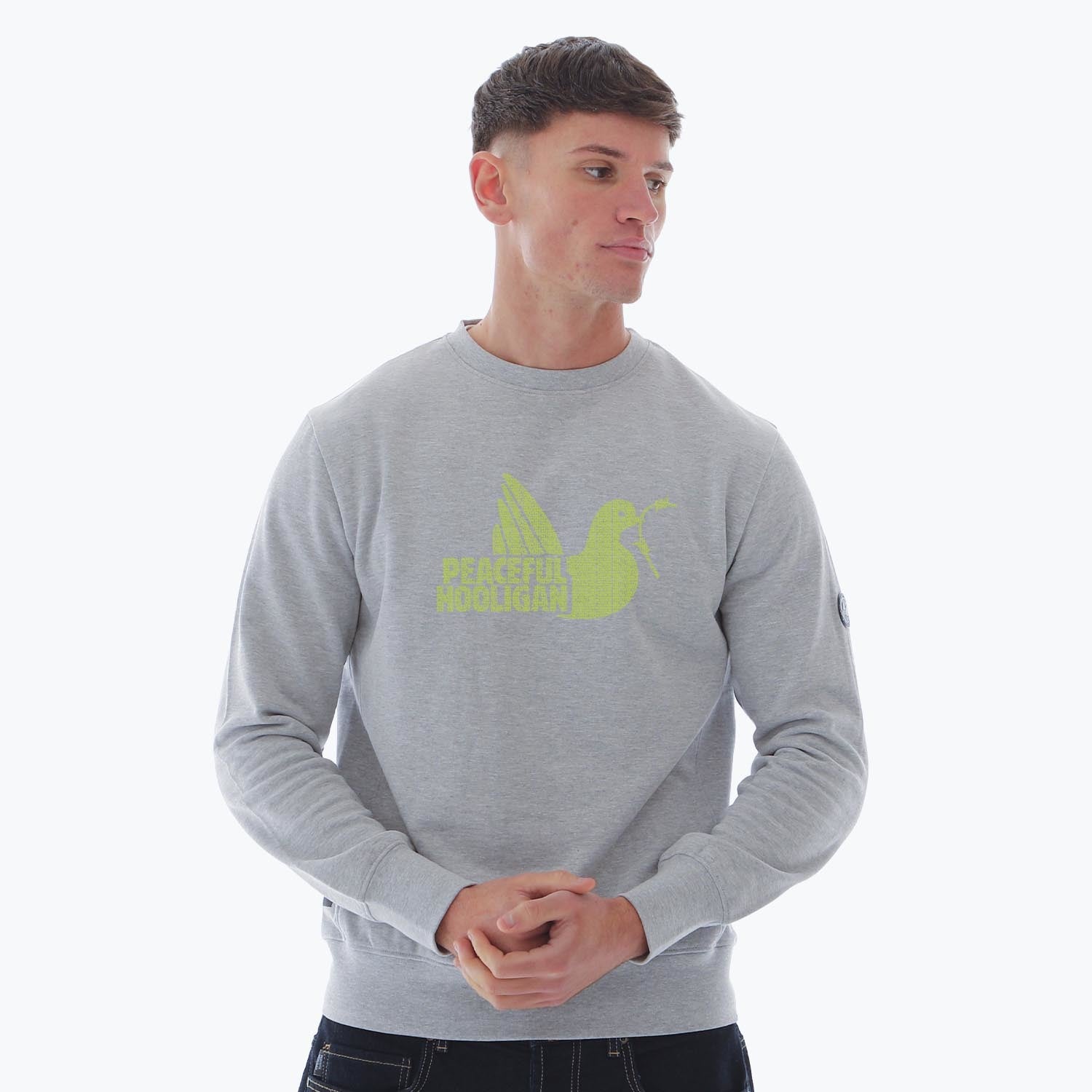 PODDOVEFORESTGREENUATHLSWTMRLGREYBUND_Marl_Grey_Forest_Green_Rovers_Dove_Sweatshirt_1