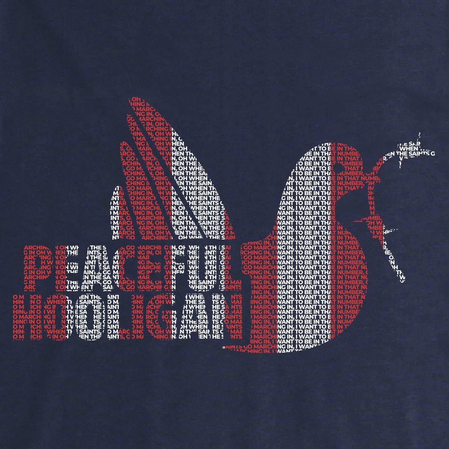 PODDOVESOUTHATEENVYBUND_Navy_The_Saints_Dove_T-Shirt_2