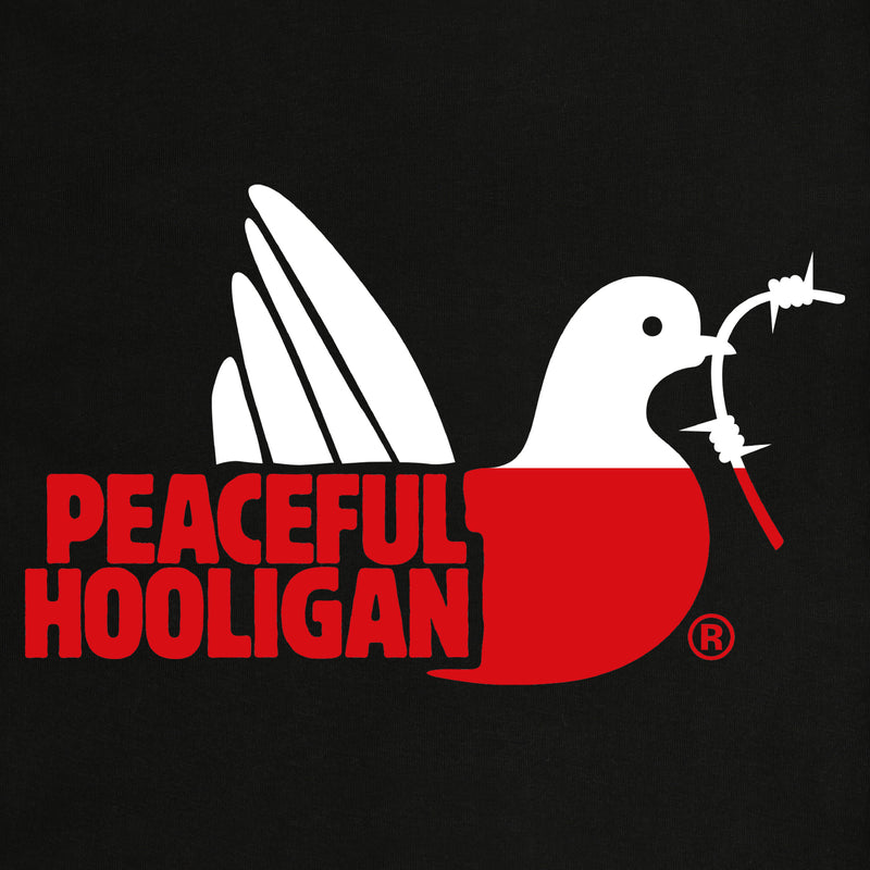 Poland Dove Hoodie Black - Peaceful Hooligan 