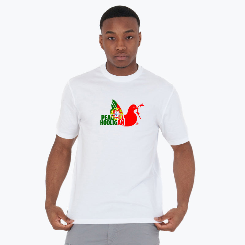 Portugal Dove T-Shirt White - Peaceful Hooligan 