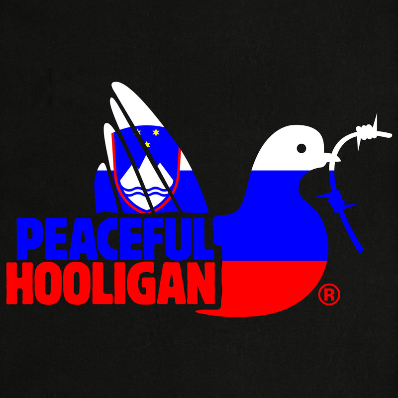 Slovenia Dove Hoodie Black - Peaceful Hooligan 