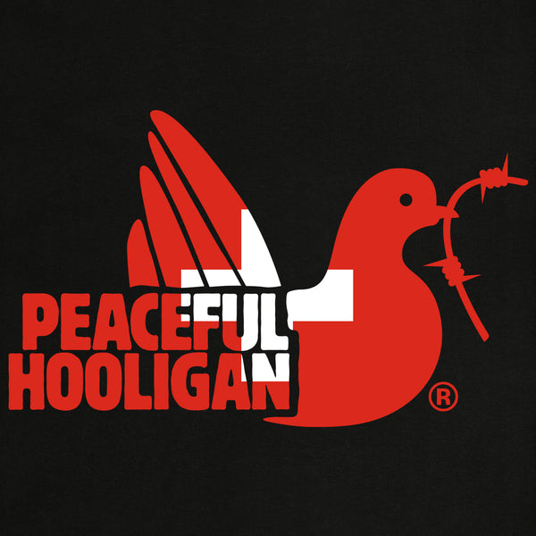 Switzerland Dove Hoodie Black - Peaceful Hooligan 