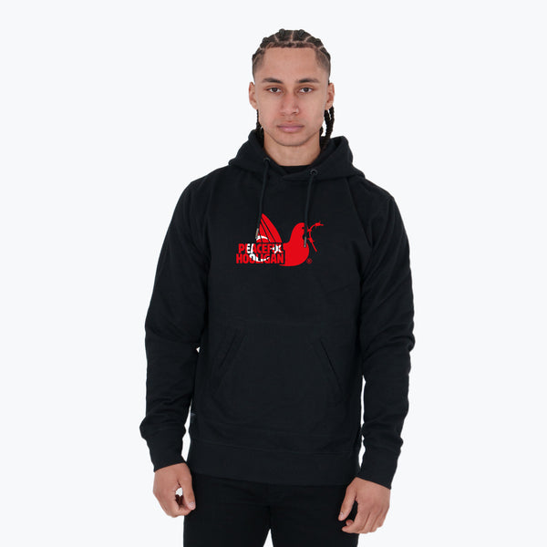 Turkey Dove Hoodie Black - Peaceful Hooligan 