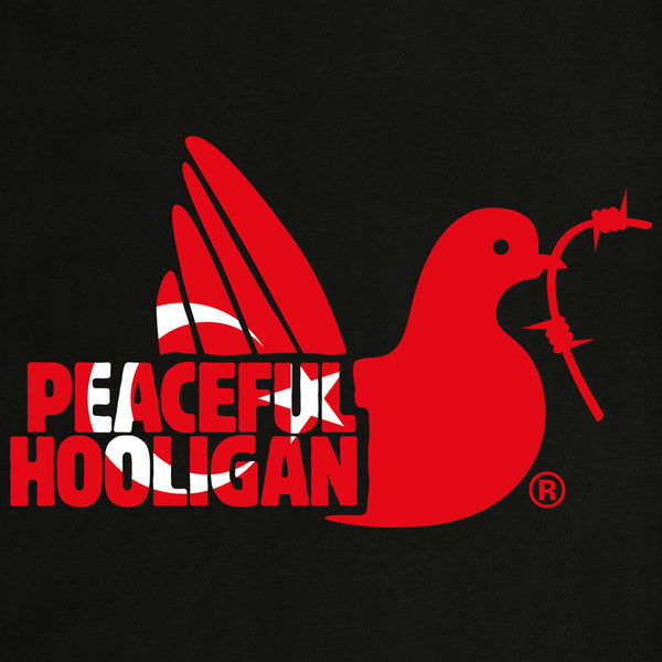 Turkey Dove T-Shirt Black - Peaceful Hooligan 