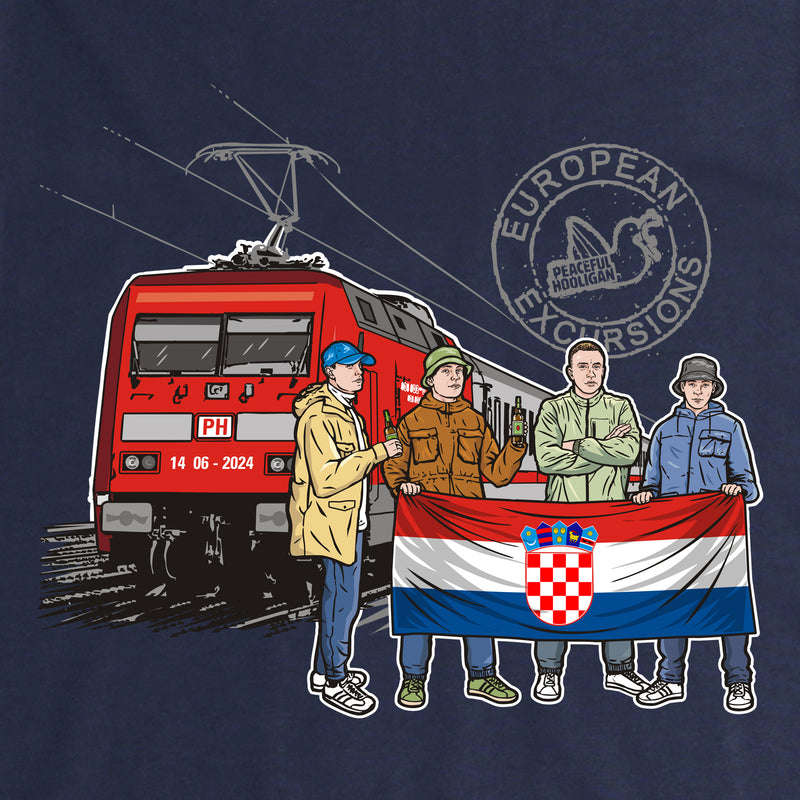 Croatia Excursions T-Shirt Navy