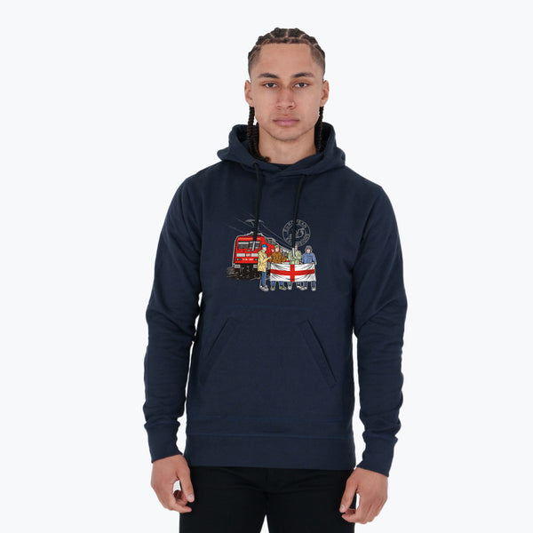 England Excursions Hoodie Navy - Peaceful Hooligan 