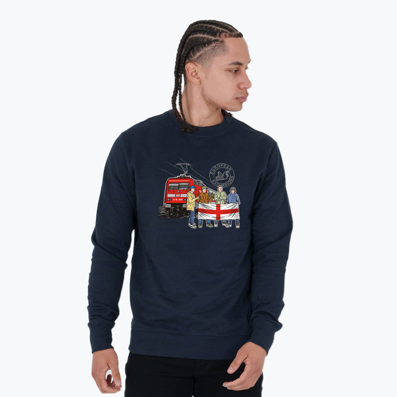 England Excursions Sweatshirt Navy - Peaceful Hooligan 