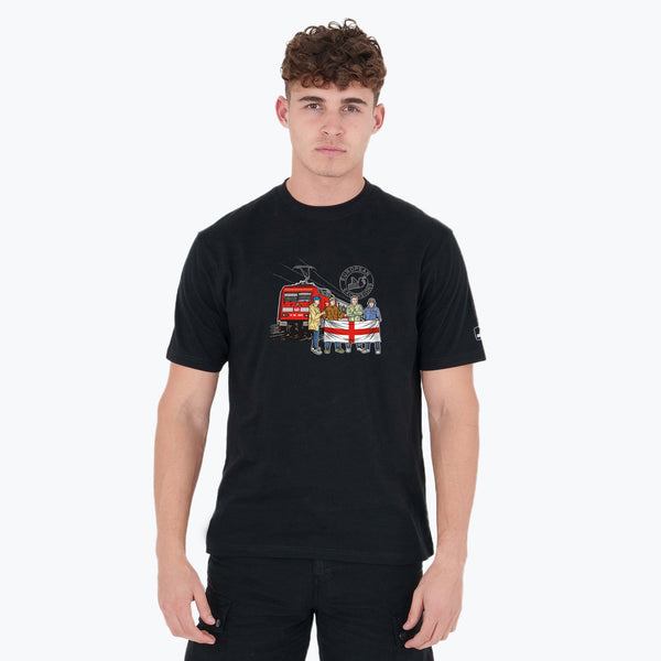 England Excursions T-Shirt Black - Peaceful Hooligan 