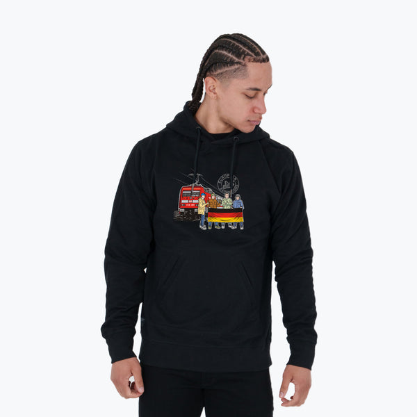 Germany Excursions Hoodie Black - Peaceful Hooligan 