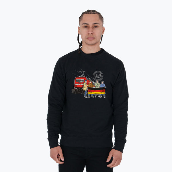 Germany Excursions Sweatshirt Black - Peaceful Hooligan 