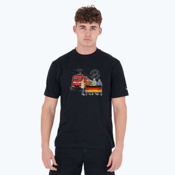 Germany Excursions T-Shirt Black - Peaceful Hooligan 