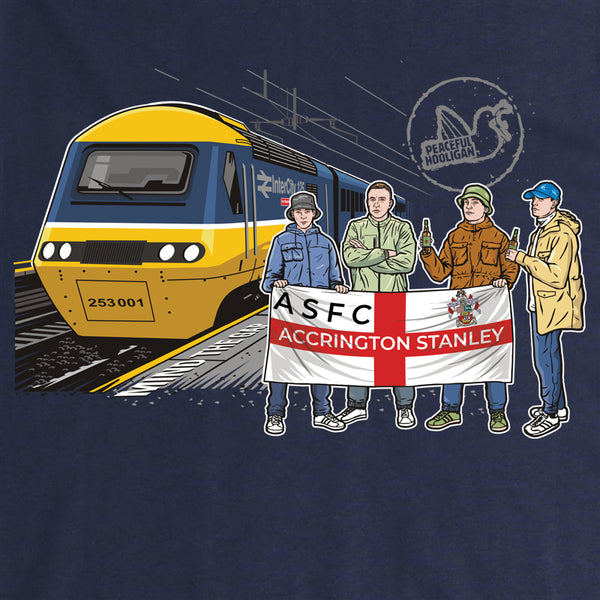 Accrington Stanley Excursions Hoodie Navy - Peaceful Hooligan 