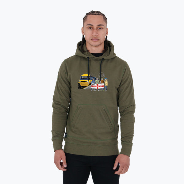 Accrington Excursions Hoodie Olive